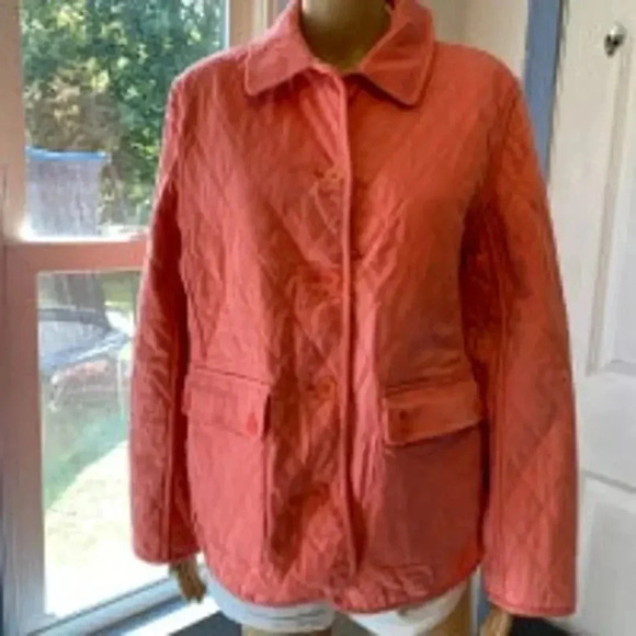 Vintage Talbots Floral Quilted Reversible Cozy Jacket Women Size L - Picture 4 of 8